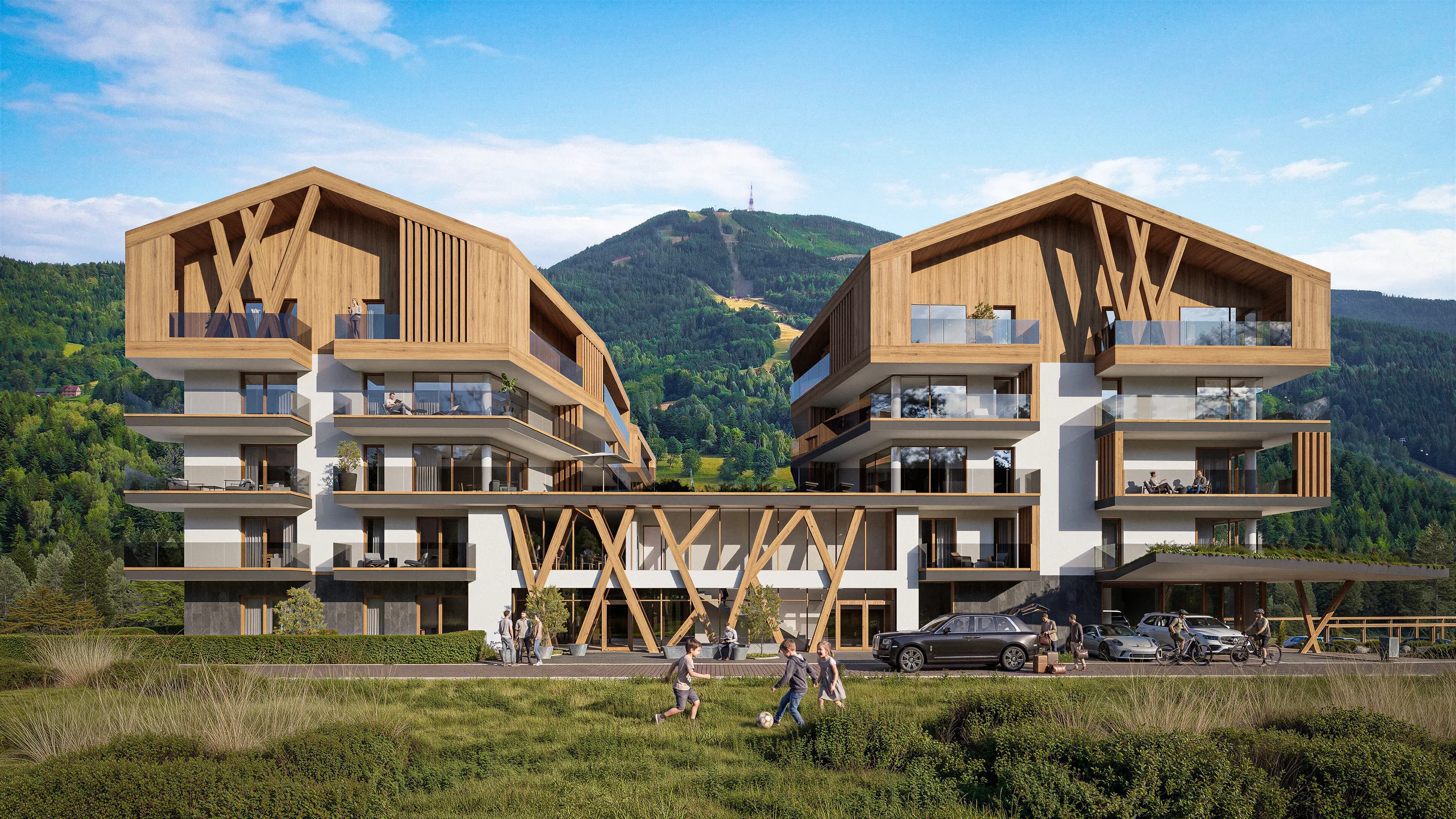 Sky Resort Szczyrk – wizualizacja budynku 1
