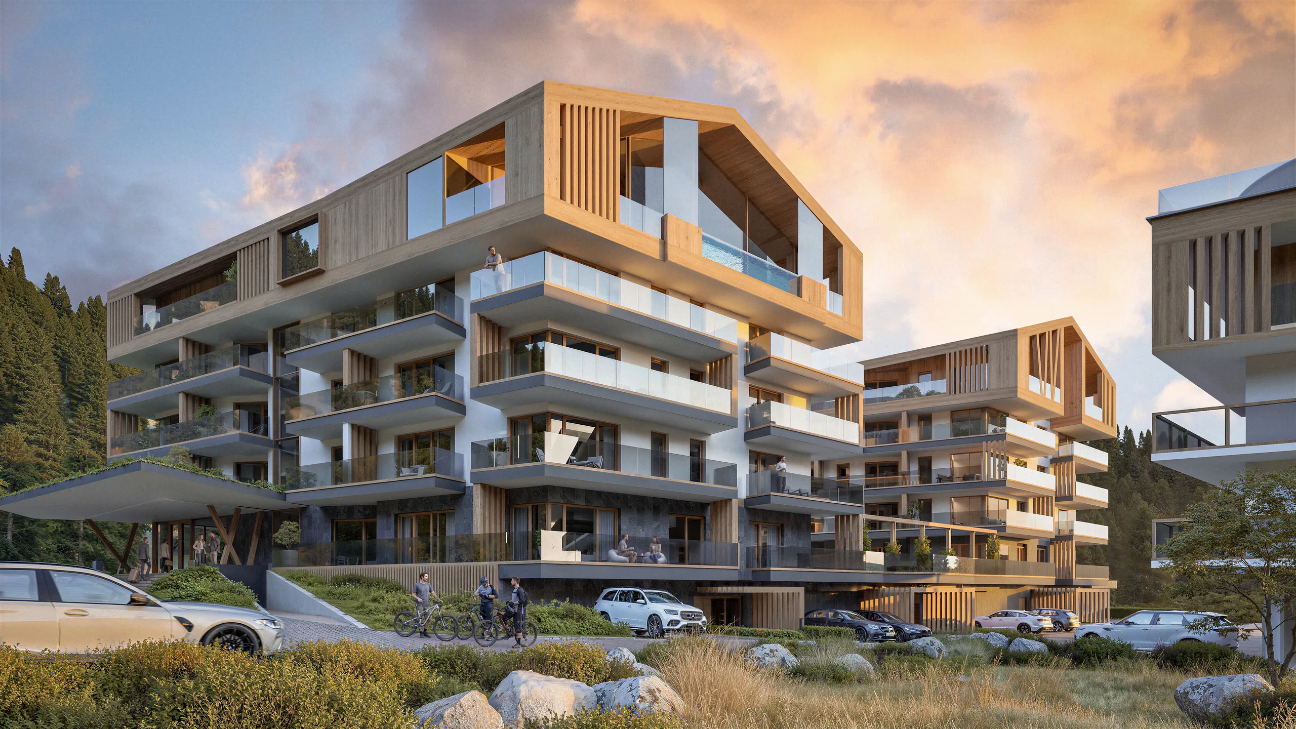 Sky Resort Szczyrk – wizualizacja budynku 2
