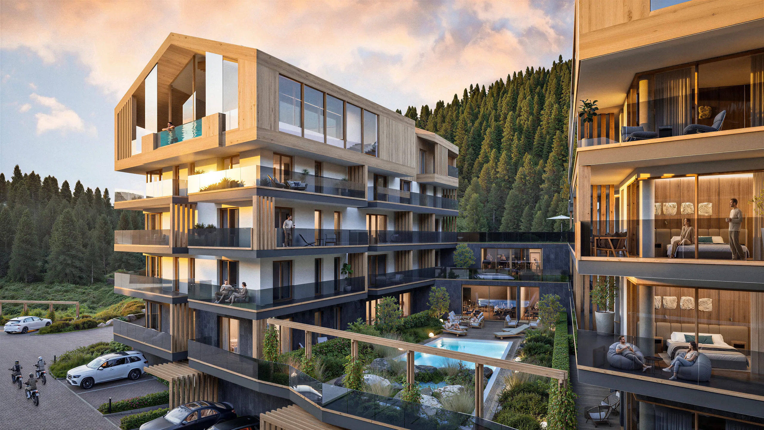 Sky Resort Szczyrk – wizualizacja budynku 3